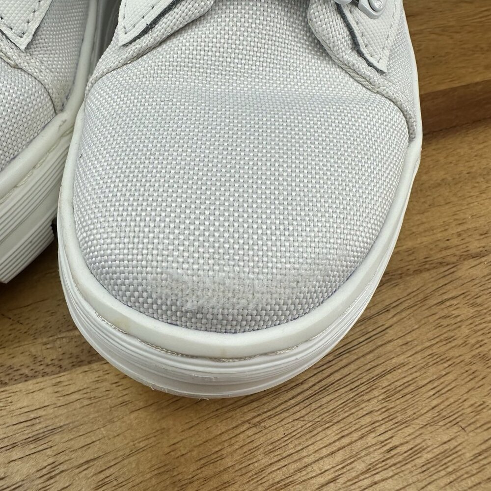 Dr. Martens Air Wair Combs Womens Size 5 White Combat Canvas Lace Up Ankle Boots - Picture 4 of 10